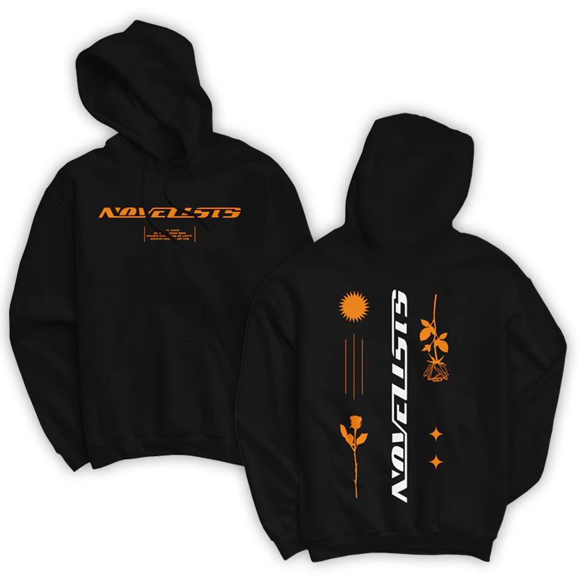 Hoodie Flower Orange Logo