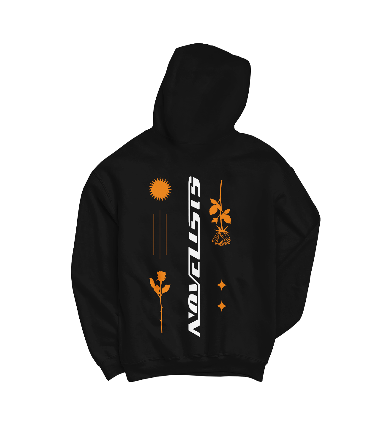 Hoodie Flower Orange Logo