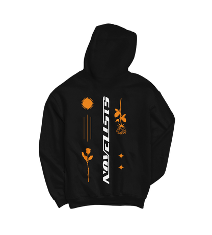Hoodie Flower Orange Logo