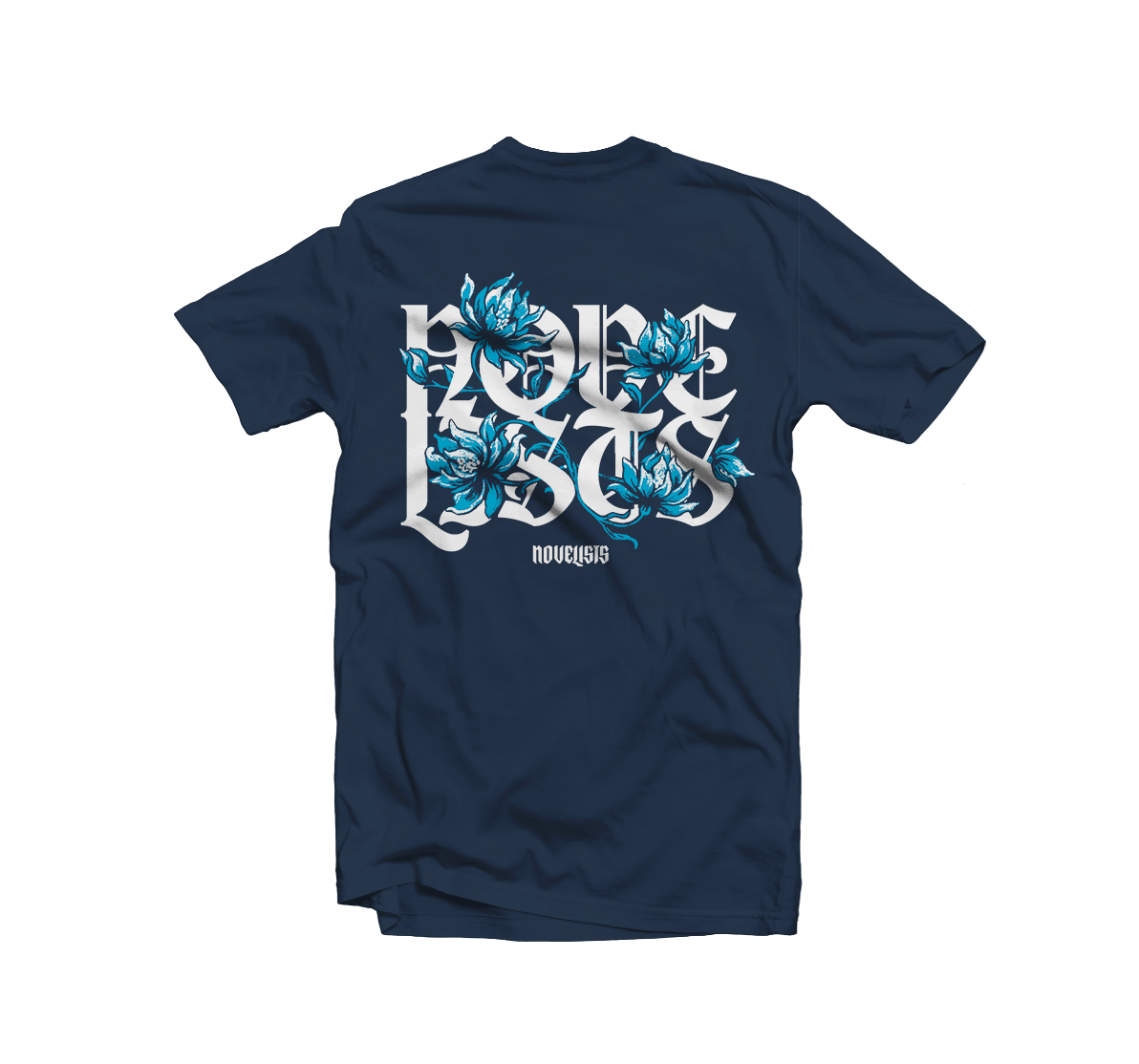 T-Shirt " Flowers " Blue
