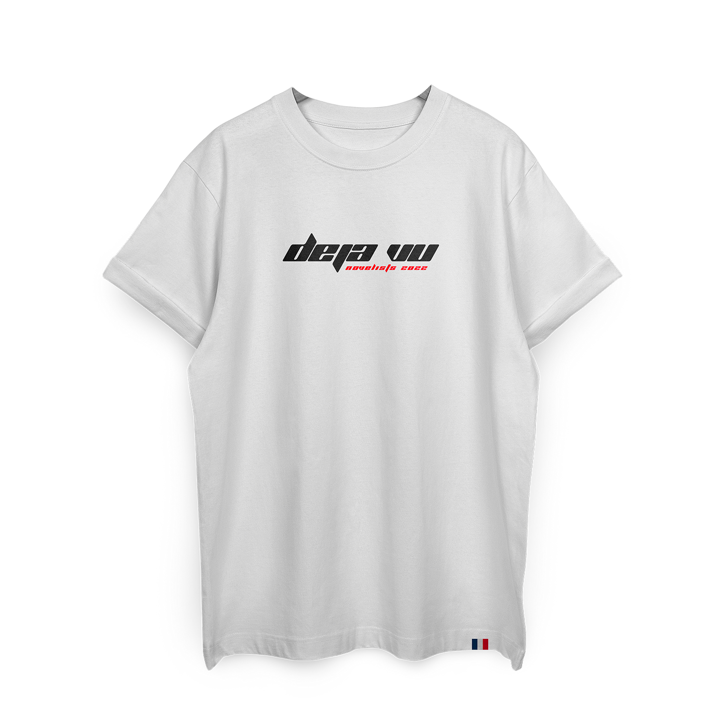 T-Shirt White  " Deja Vu " Black logo